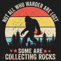 Rock Collector Bigfoot For Rockhound Geologist Geod Hunter Golf Towel thumb 3