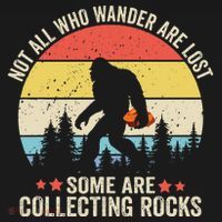 Rock Collector Bigfoot For Rockhound Geologist Geod Hunter Visor thumb 3