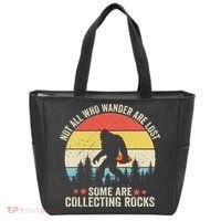 Rock Collector Bigfoot For Rockhound Geologist Geod Hunter Tote Bag thumb 0