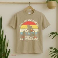 Rock Collector Bigfoot For Rockhound Geologist Geod Hunter T-Shirt thumb 2