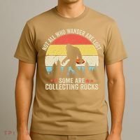 Rock Collector Bigfoot For Rockhound Geologist Geod Hunter T-Shirt thumb 3