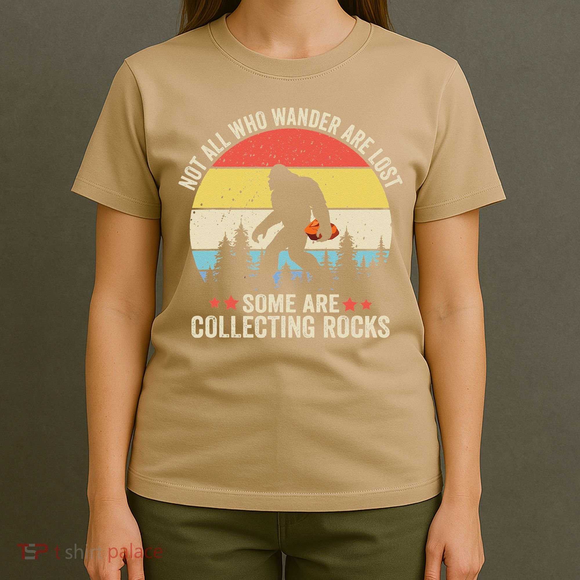 Rock Collector Bigfoot For Rockhound Geologist Geod Hunter T-Shirt