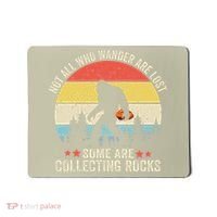 Rock Collector Bigfoot For Rockhound Geologist Geod Hunter Mousepad thumb 0