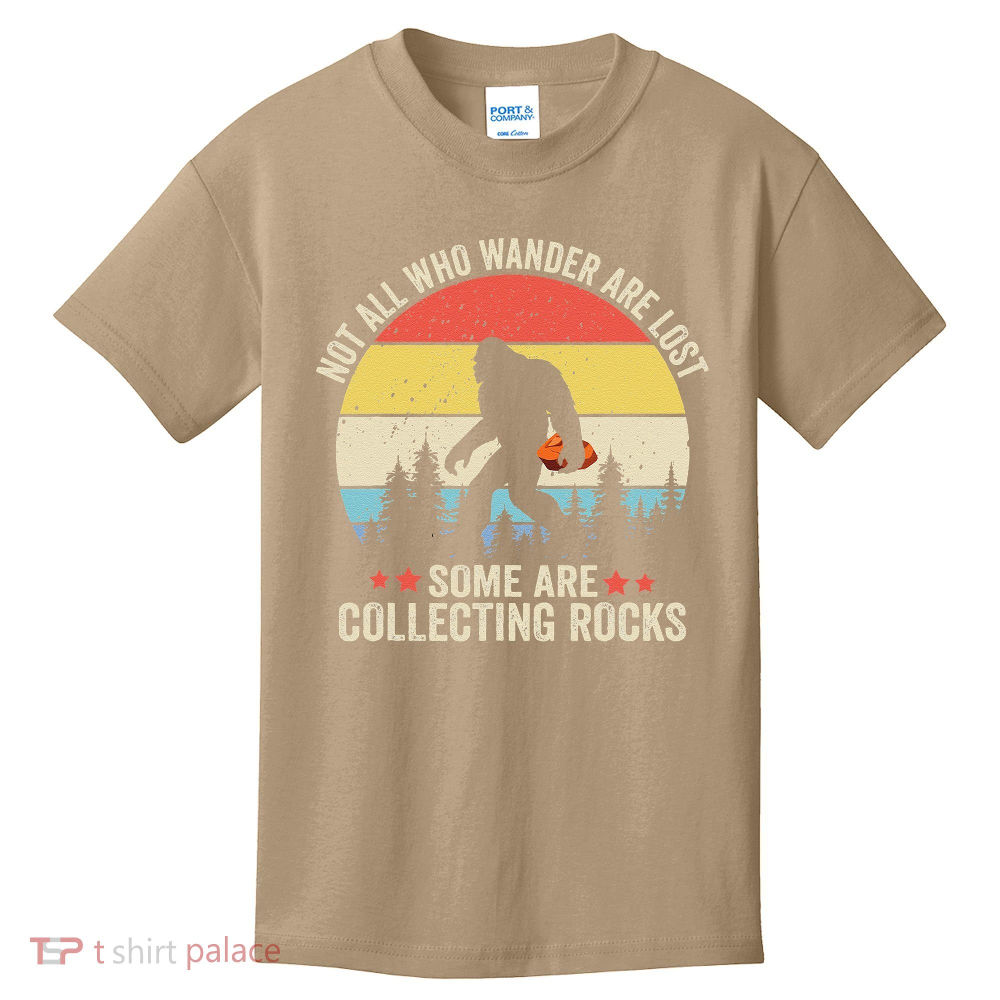 Rock Collector Bigfoot For Rockhound Geologist Geod Hunter Kids T-Shirt
