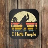 Retro Camping Bigfoot Sasquatch Middle Coaster thumb 0