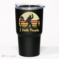 Retro Camping Bigfoot Sasquatch Middle Tumbler thumb 0