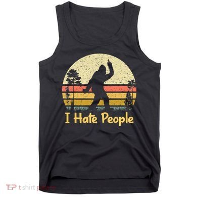 Retro Camping Bigfoot Sasquatch Middle Tank Top