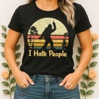 Retro Camping Bigfoot Sasquatch Middle Women's T-Shirt thumb 2