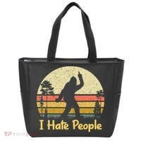 Retro Camping Bigfoot Sasquatch Middle Tote Bag thumb 0