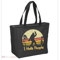 Retro Camping Bigfoot Sasquatch Middle Tote Bag thumb 2