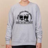 Raising Cattle Builds Character Working Them Builds Women's Sweatshirt thumb 0