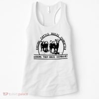 Raising Cattle Builds Character Working Them Builds Women's Tank Top thumb 0