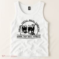 Raising Cattle Builds Character Working Them Builds Tank Top thumb 2