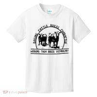 Raising Cattle Builds Character Working Them Builds Kids T-Shirt thumb 0
