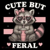 Raccoon Cute But Feral Funny Animal Coffee Mug thumb 5