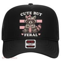 Raccoon Cute But Feral Funny Animal Hat thumb 0
