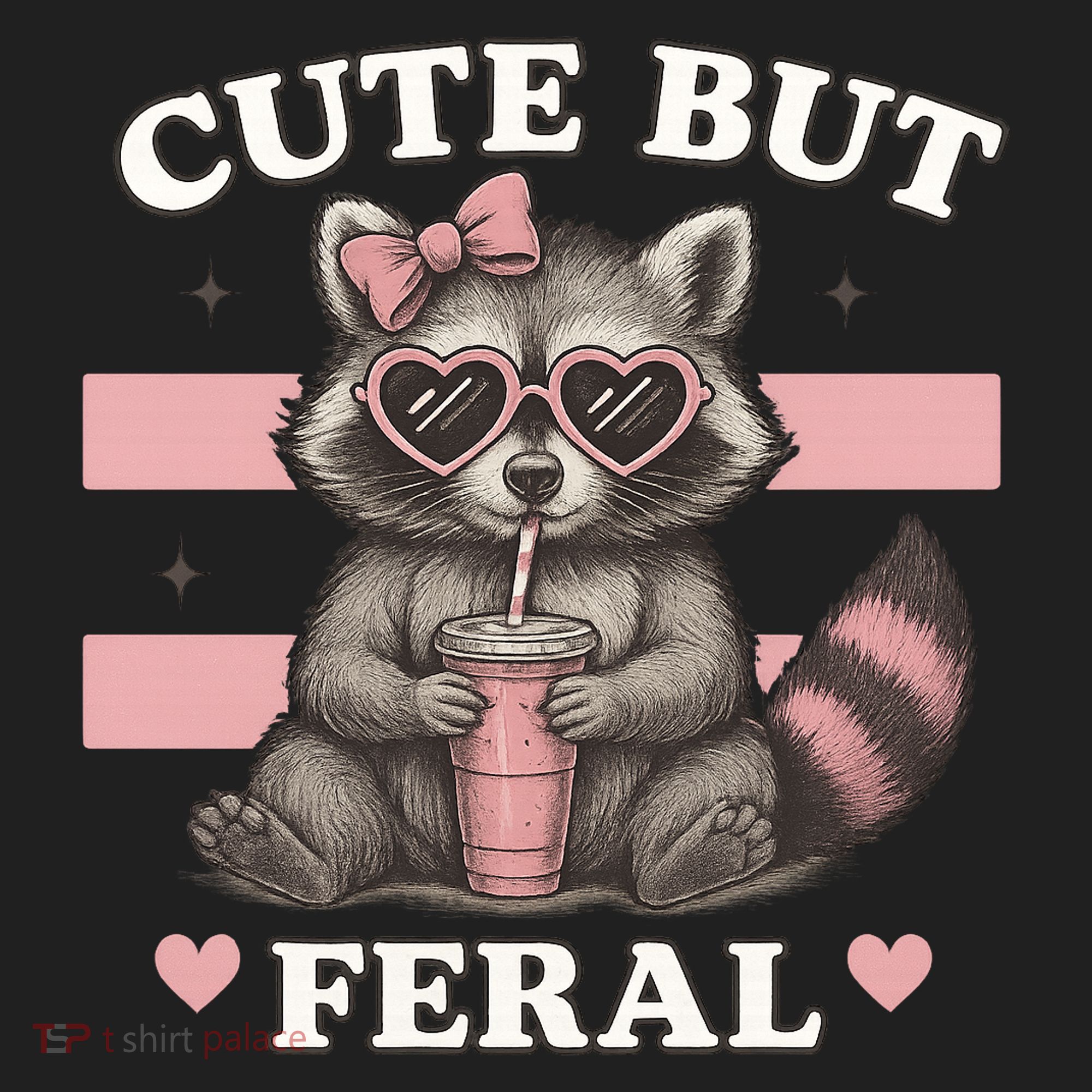 Raccoon Cute But Feral Funny Animal Hat