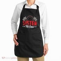 Race Car Birthday Party Racing Family Sister Pit Crew Apron thumb 2
