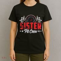 Race Car Birthday Party Racing Family Sister Pit Crew T-Shirt thumb 4