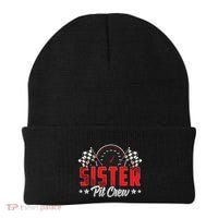 Race Car Birthday Party Racing Family Sister Pit Crew Beanie thumb 0