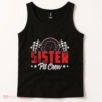 Race Car Birthday Party Racing Family Sister Pit Crew Tank Top thumb 2