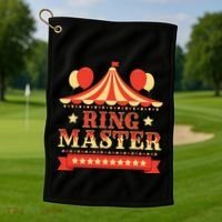 Ringmaster Circus Birthday Party Circus Costume Golf Towel thumb 1