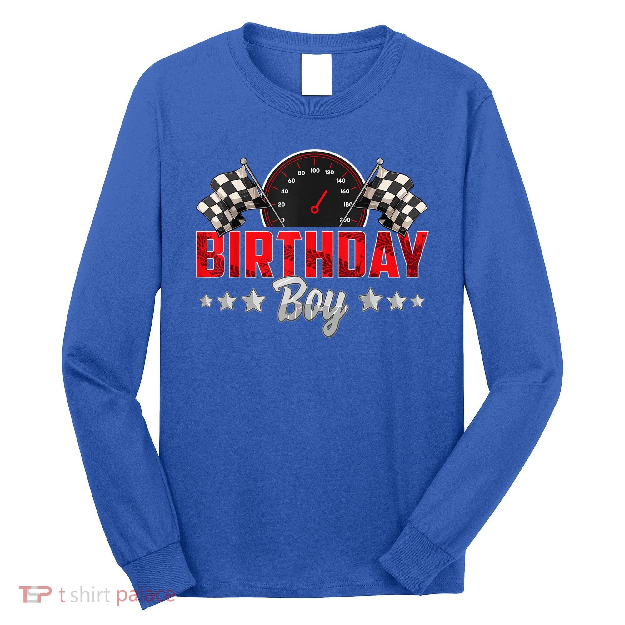 Race Car Birthday Party Racing Family Birthday Boy Pit Crew Long Sleeve Shirt