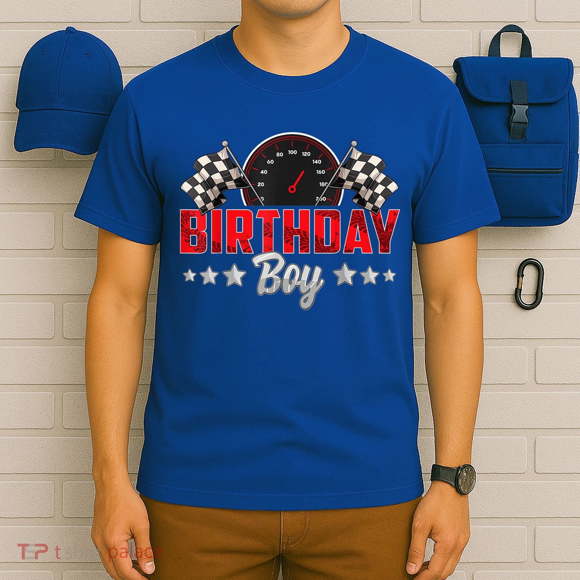 Race Car Birthday Party Racing Family Birthday Boy Pit Crew T-Shirt