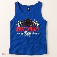 Race Car Birthday Party Racing Family Birthday Boy Pit Crew Tank Top thumb 2