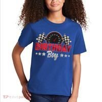 Race Car Birthday Party Racing Family Birthday Boy Pit Crew Kids T-Shirt thumb 2