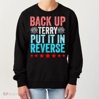 Retro Costume Back It Up Terry 4th Of July Fireworks Funny Women's Sweatshirt thumb 0