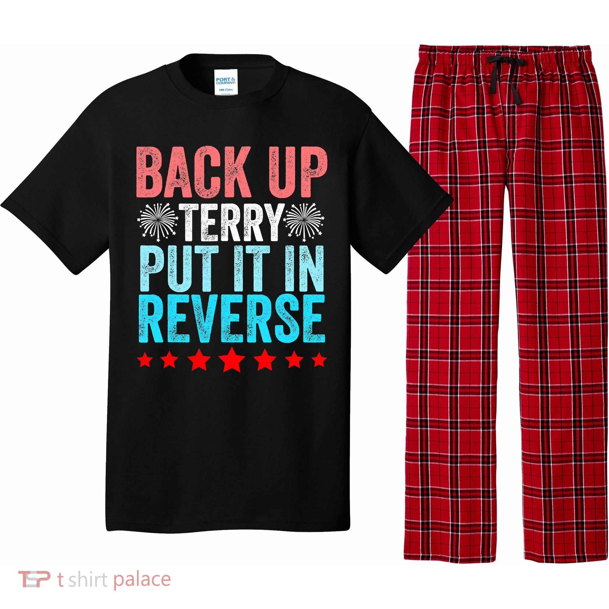 Retro Costume Back It Up Terry 4th Of July Fireworks Funny Pajama Set