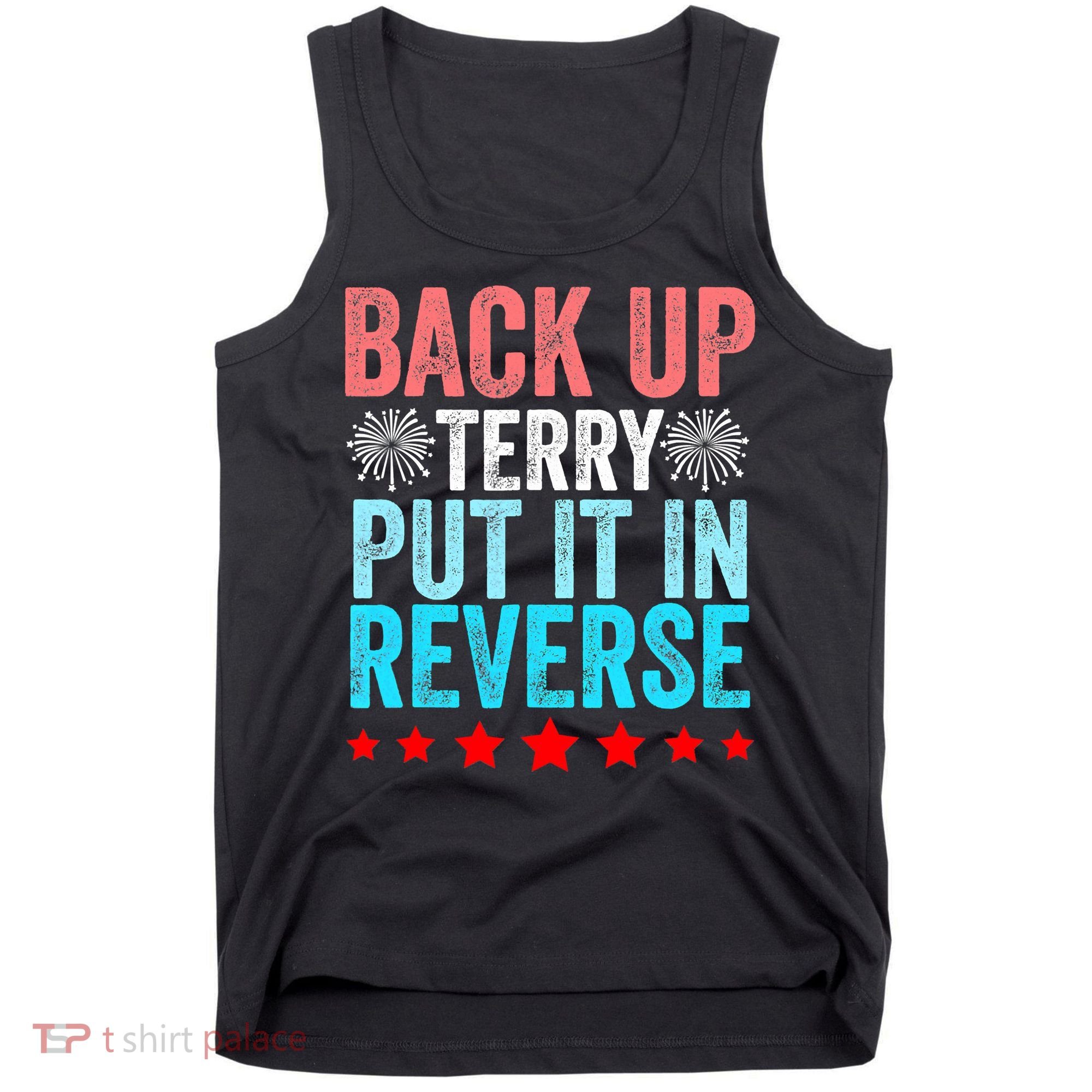 Retro Costume Back It Up Terry 4th Of July Fireworks Funny Tank Top
