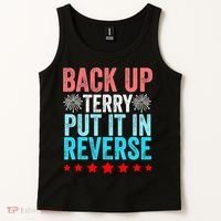 Retro Costume Back It Up Terry 4th Of July Fireworks Funny Tank Top thumb 2