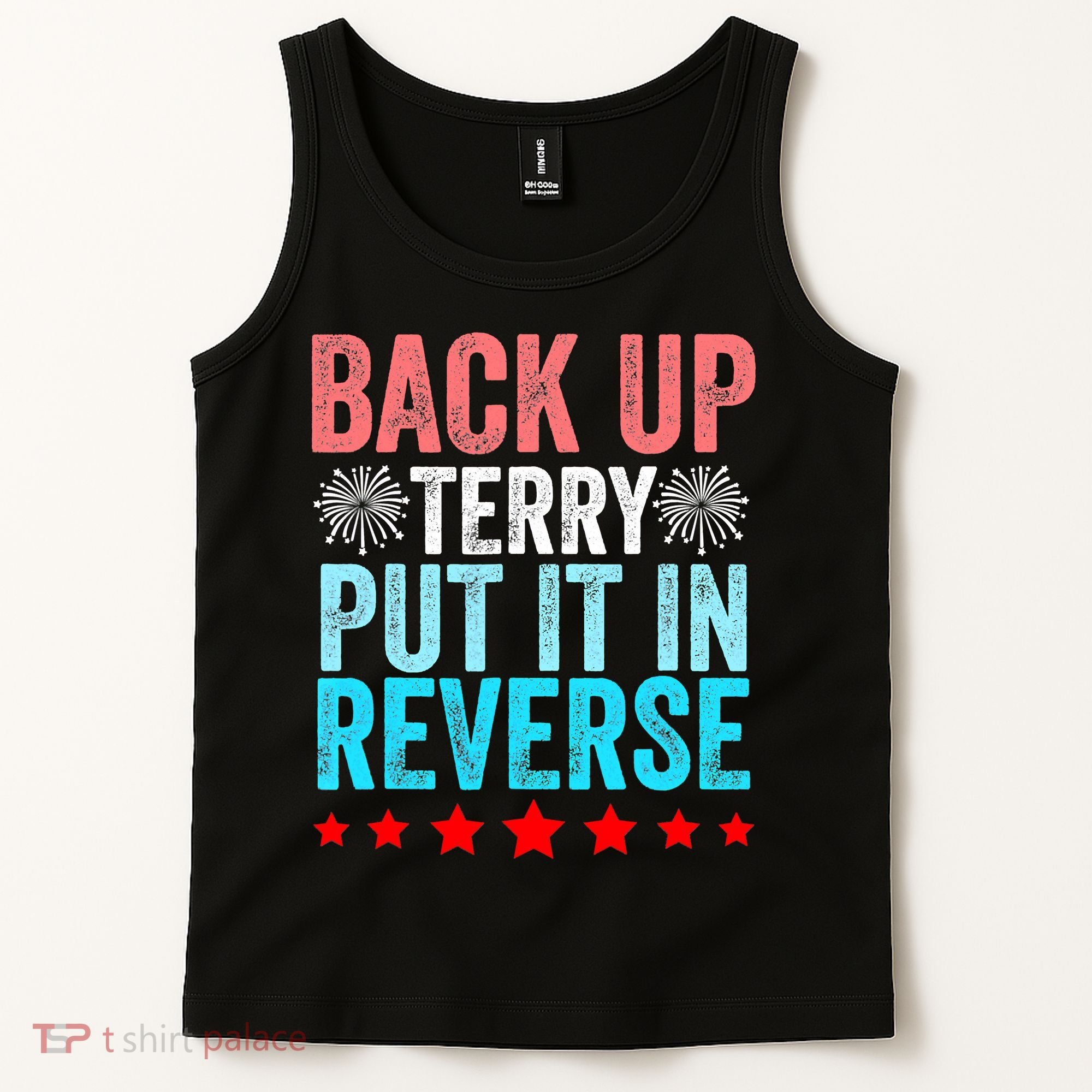Retro Costume Back It Up Terry 4th Of July Fireworks Funny Tank Top