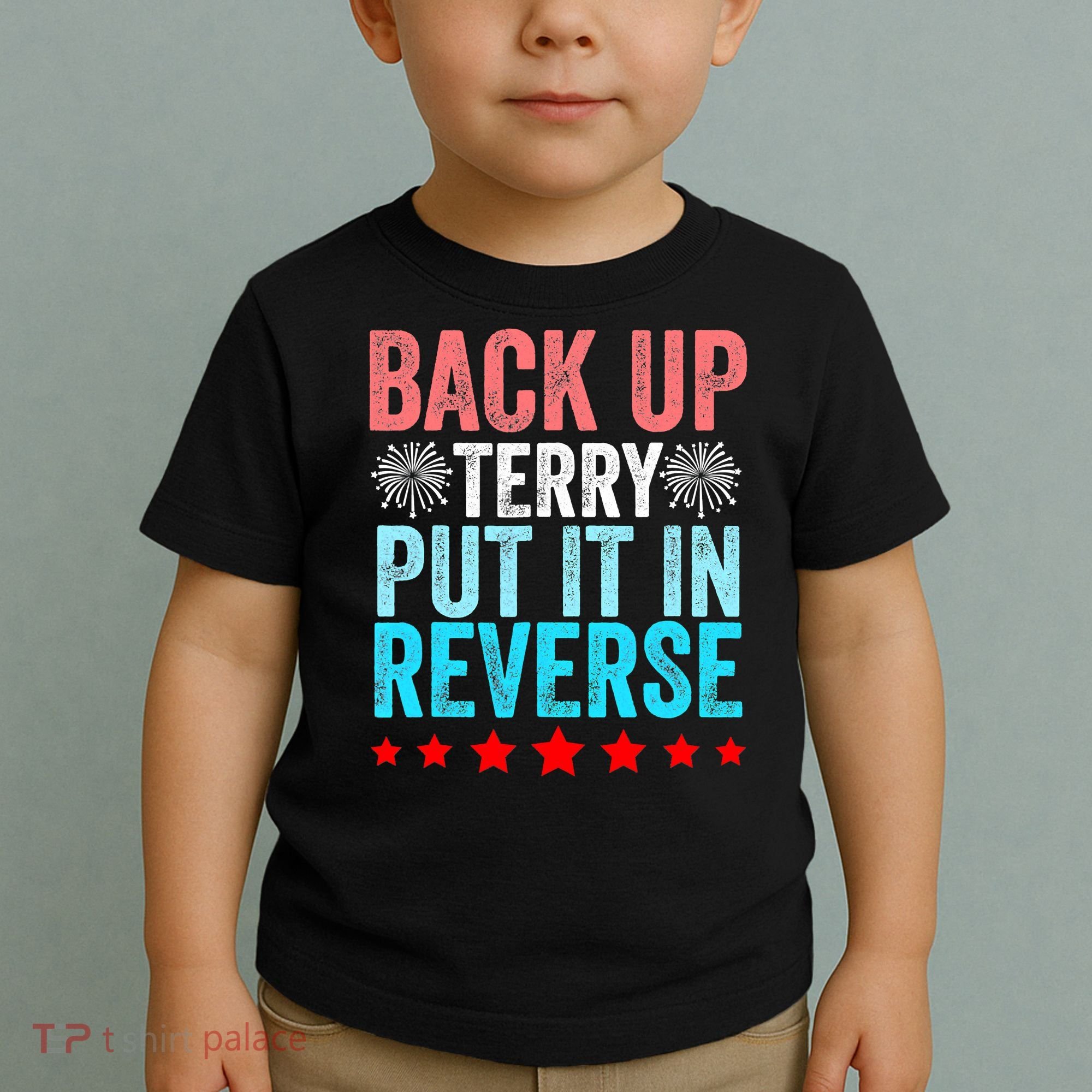 Retro Costume Back It Up Terry 4th Of July Fireworks Funny Toddler T-Shirt