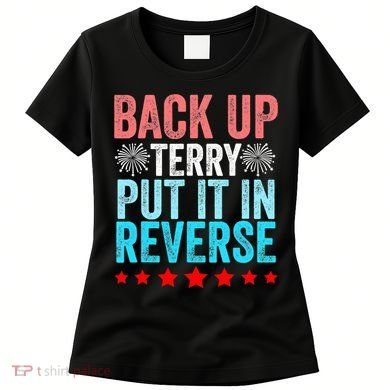 Retro Costume Back It Up Terry 4th Of July Fireworks Funny Women's T-Shirt