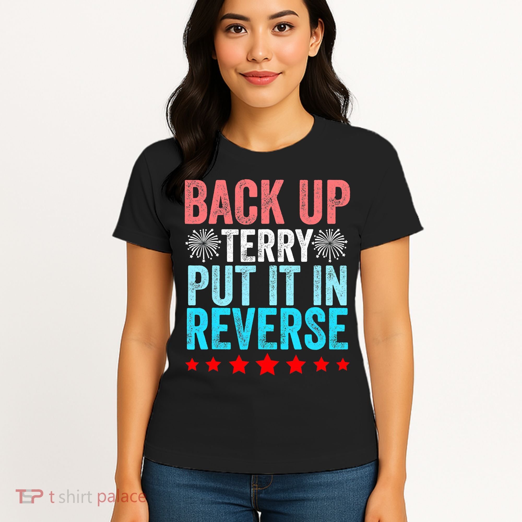 Retro Costume Back It Up Terry 4th Of July Fireworks Funny Women's T-Shirt