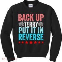 Retro Costume Back It Up Terry 4th Of July Fireworks Funny Kids Sweatshirt thumb 0