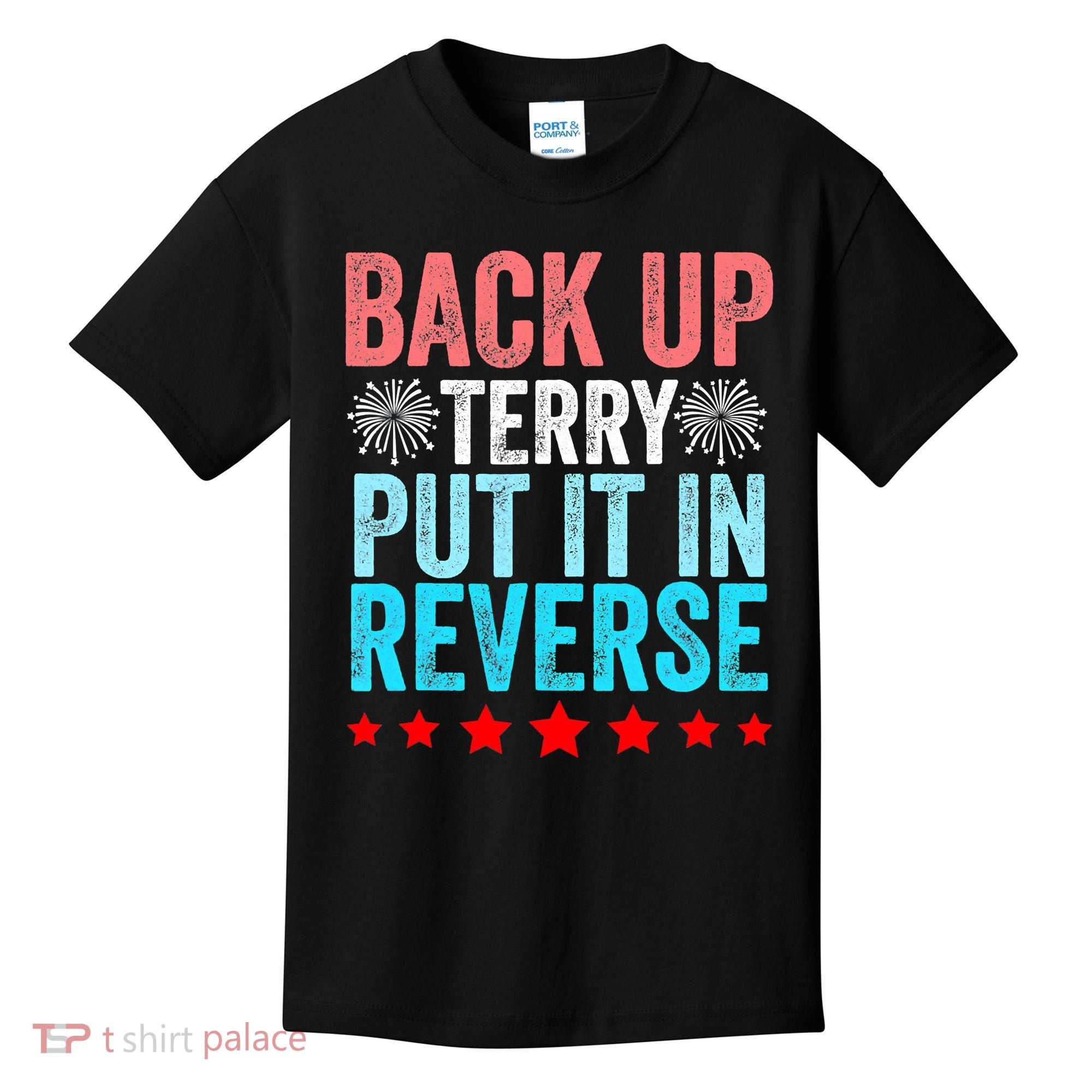 Retro Costume Back It Up Terry 4th Of July Fireworks Funny Kids T-Shirt