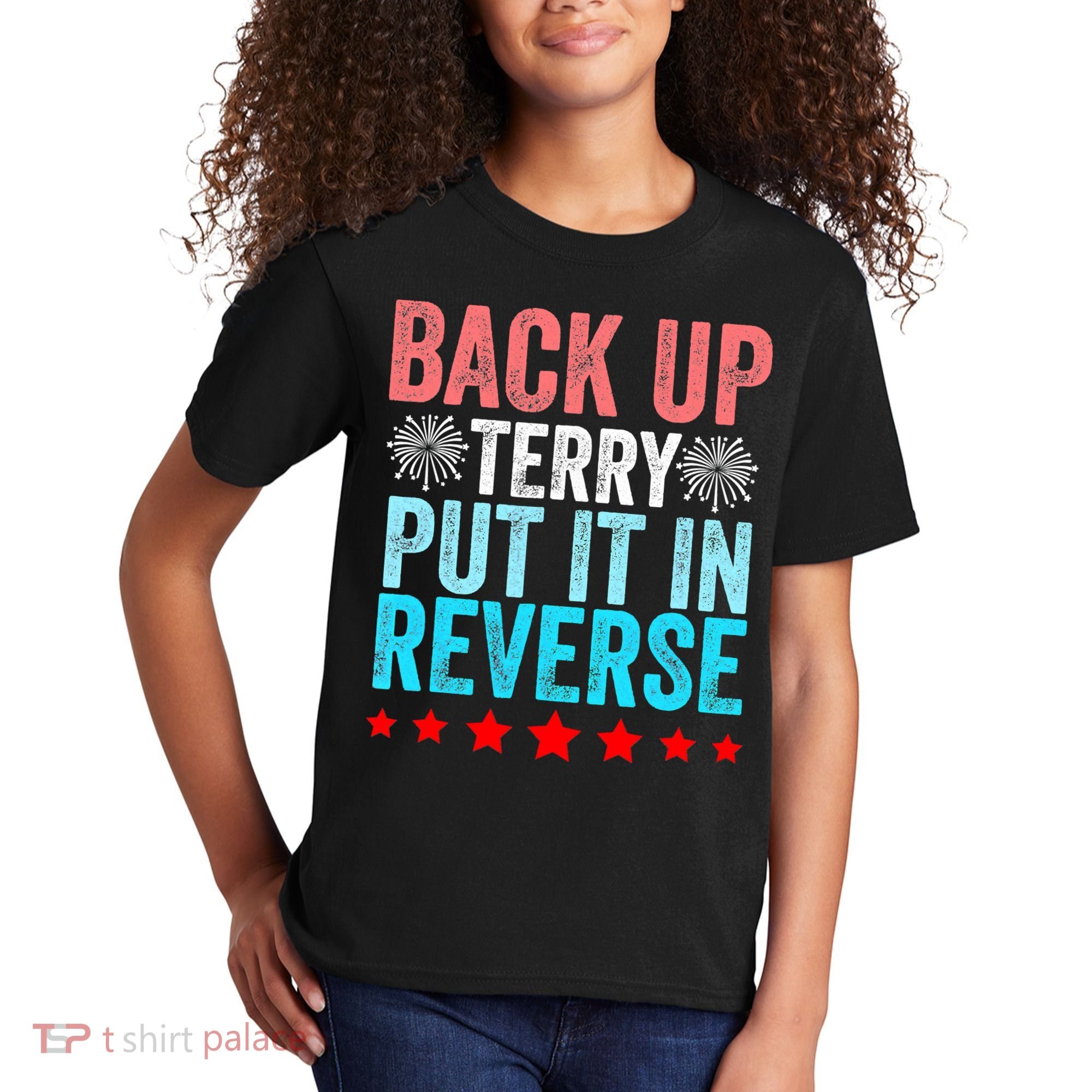 Retro Costume Back It Up Terry 4th Of July Fireworks Funny Kids T-Shirt