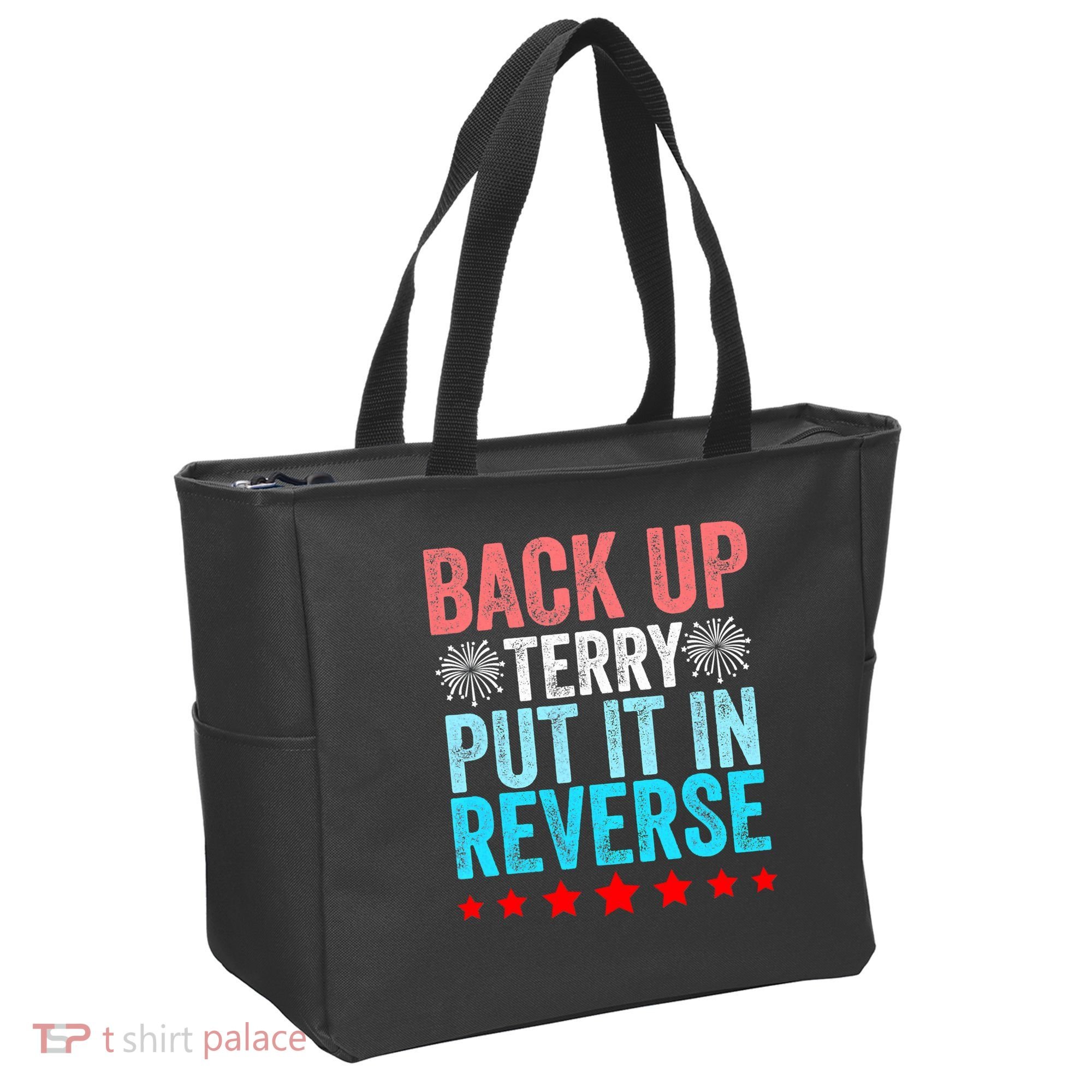 Retro Costume Back It Up Terry 4th Of July Fireworks Funny Tote Bag