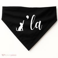 Retro Cat Comma La Kamala Harris For President 2024 Election USA-Made Doggie Bandana thumb 0