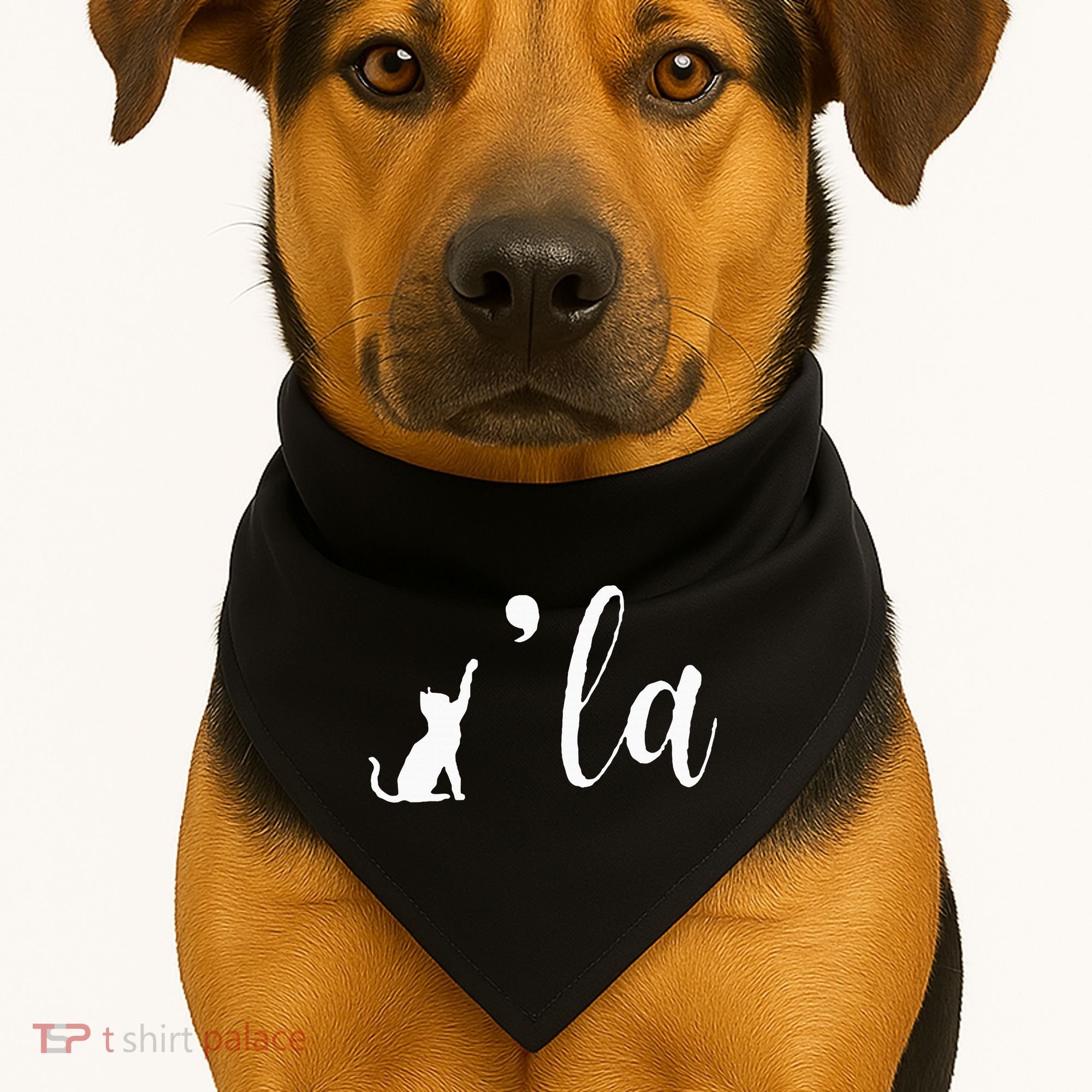 Retro Cat Comma La Kamala Harris For President 2024 Election USA-Made Doggie Bandana