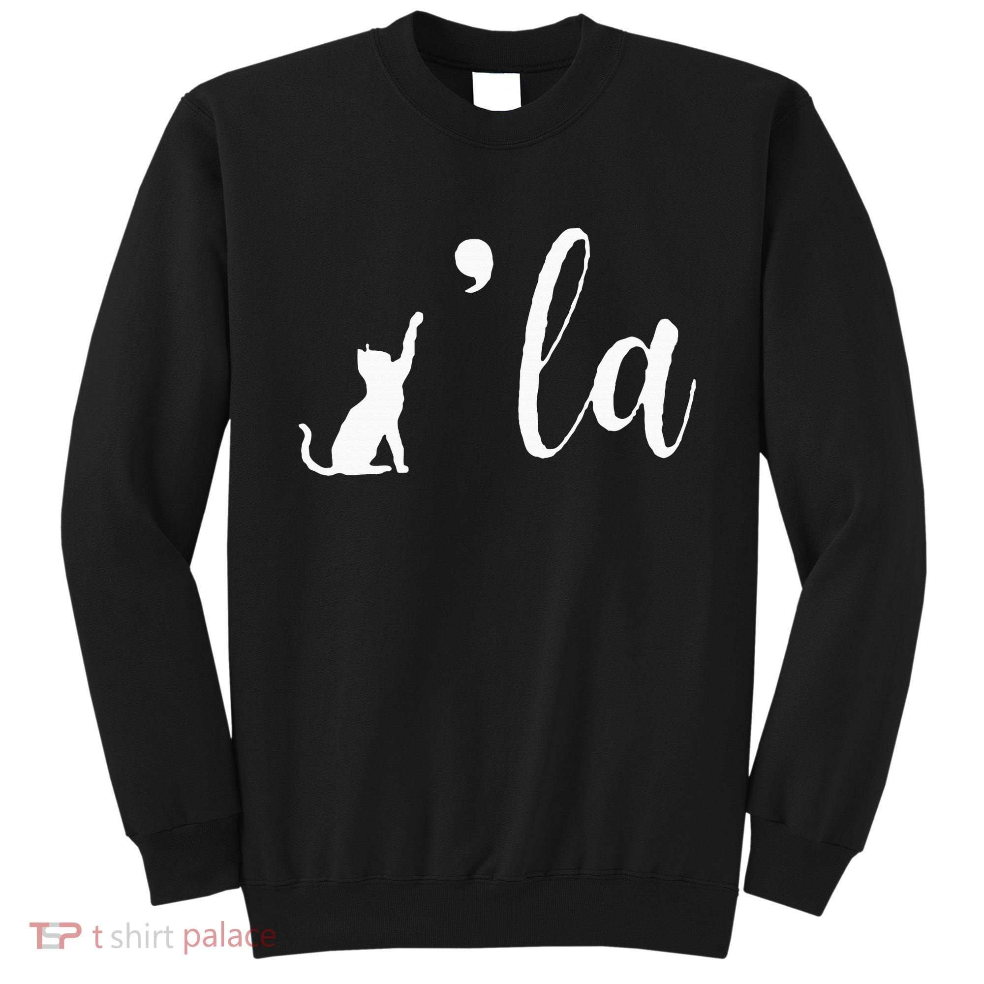 Retro Cat Comma La Kamala Harris For President 2024 Election Sweatshirt