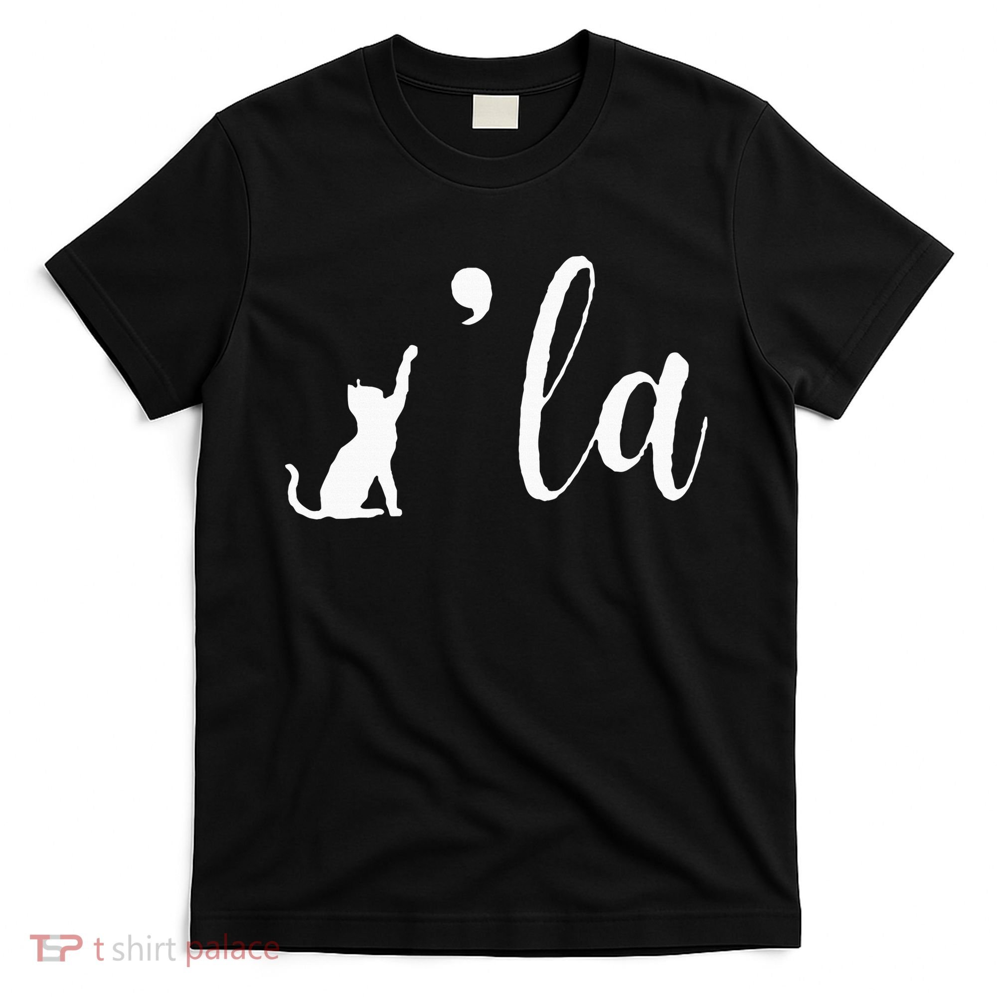 Retro Cat Comma La Kamala Harris For President 2024 Election T-Shirt