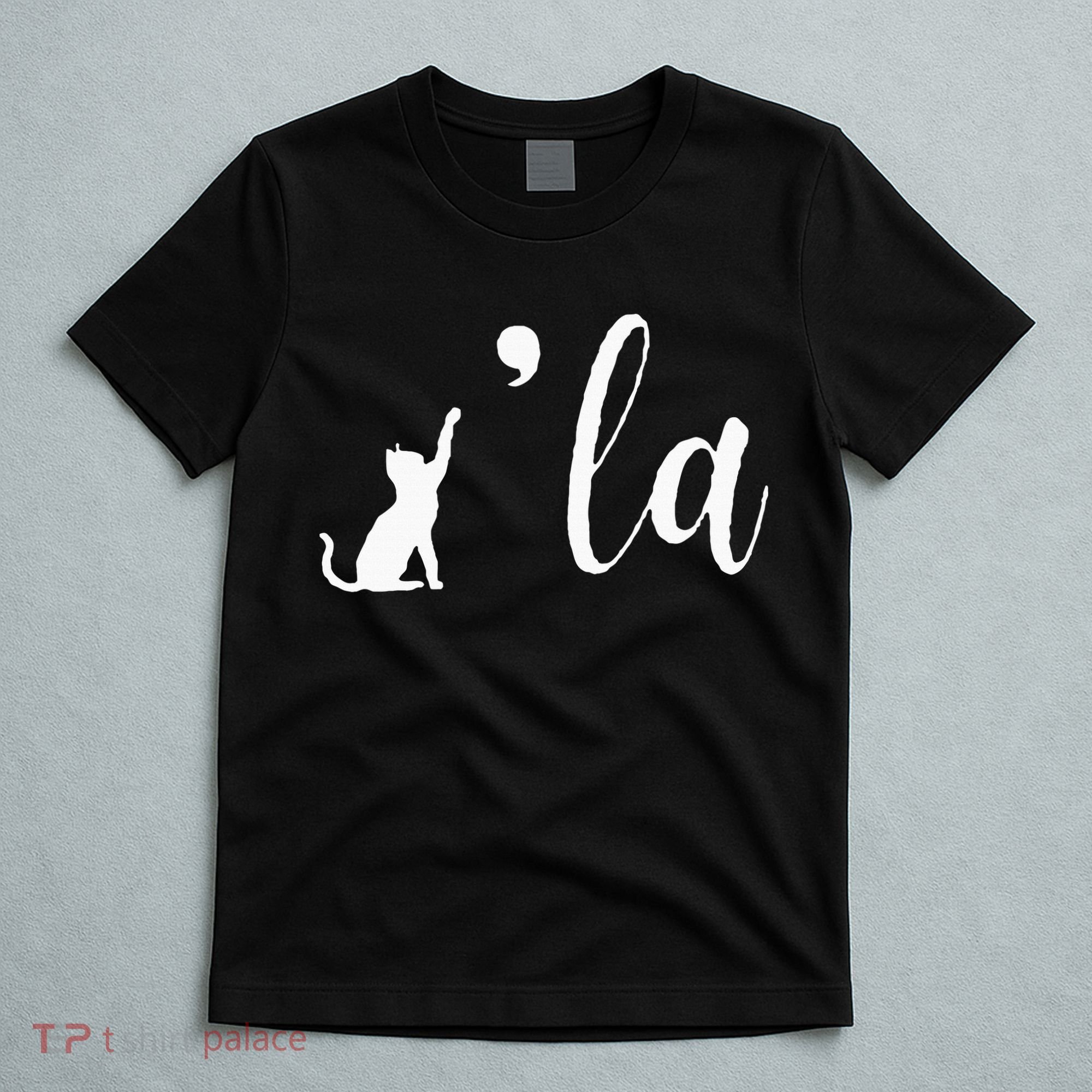 Retro Cat Comma La Kamala Harris For President 2024 Election T-Shirt