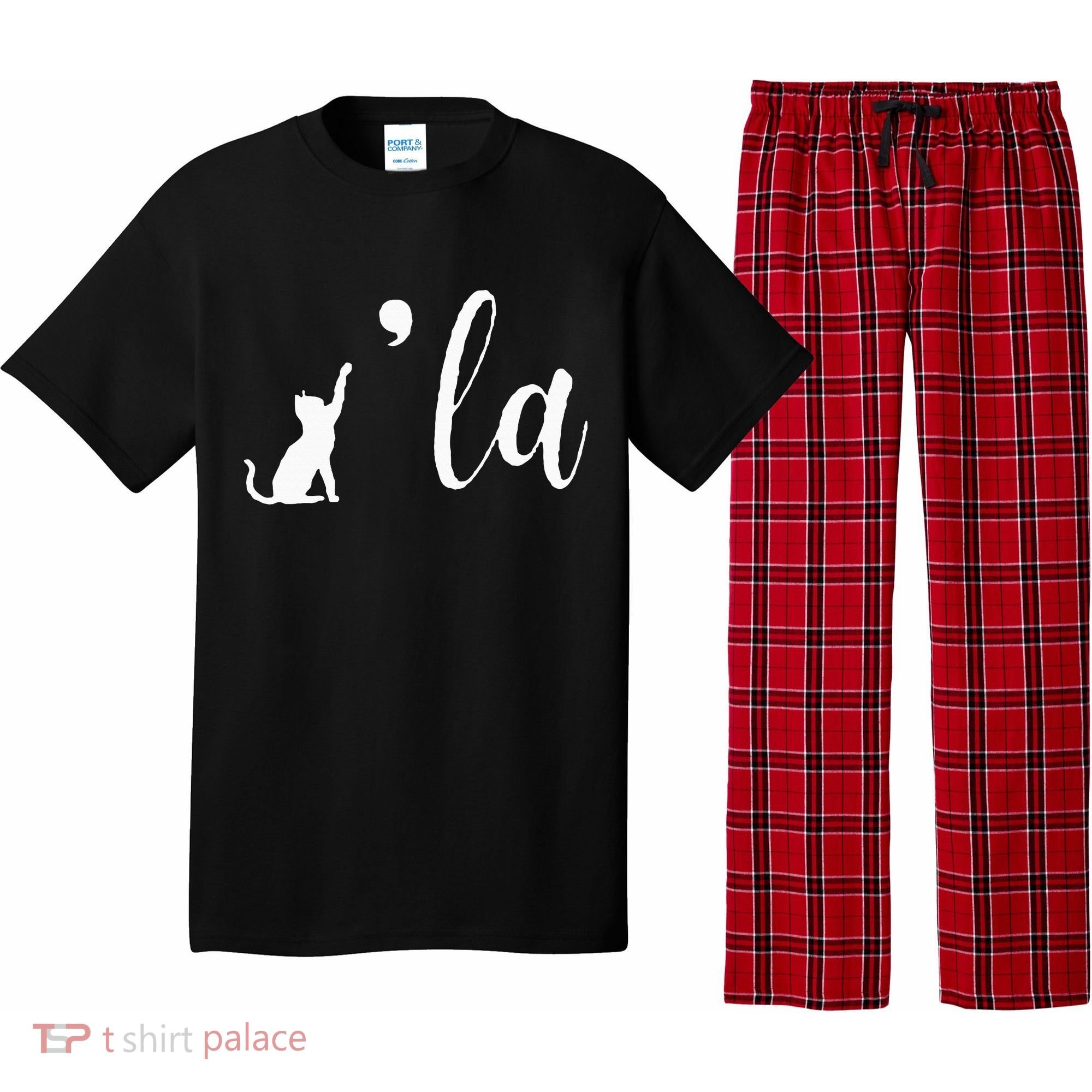 Retro Cat Comma La Kamala Harris For President 2024 Election Pajama Set