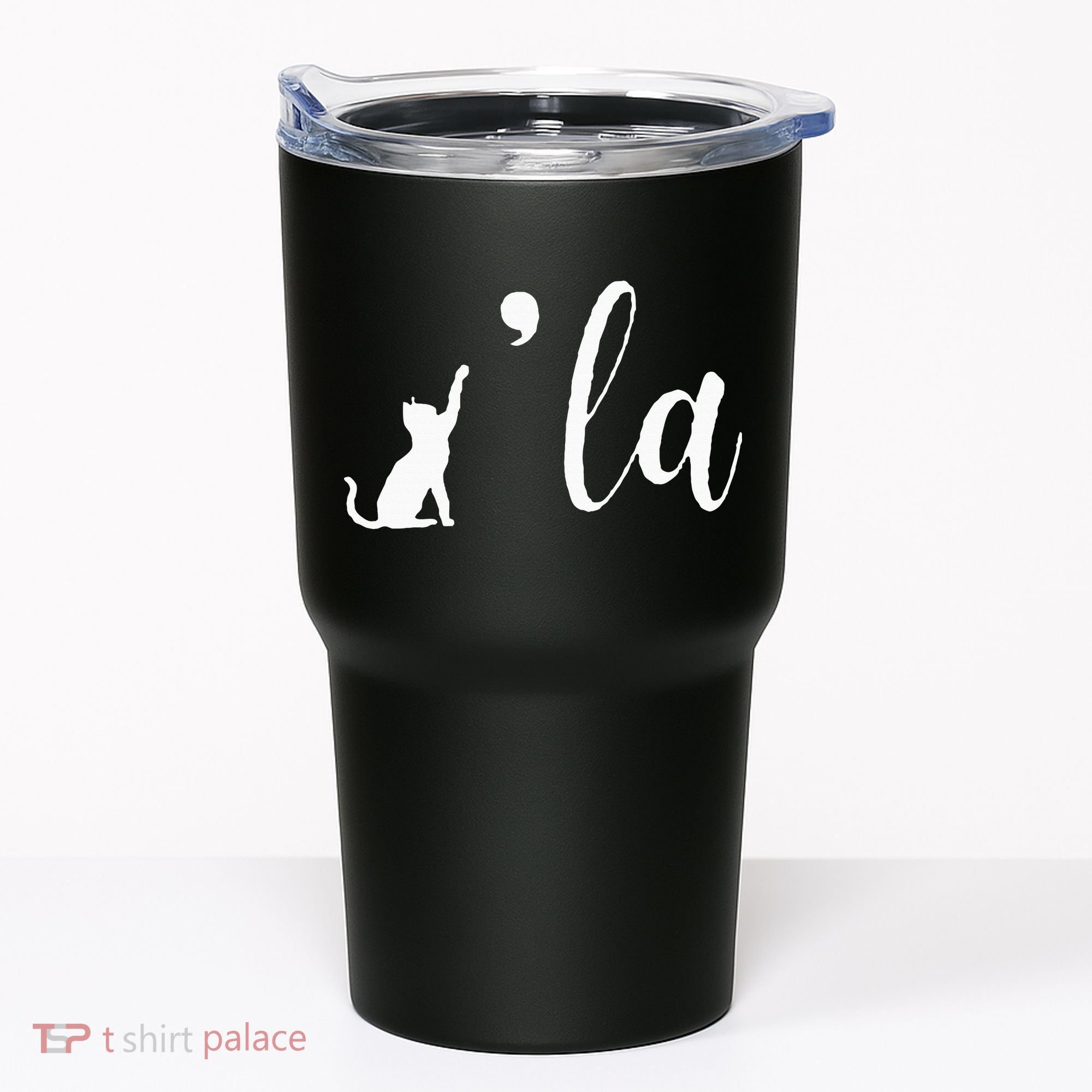 Retro Cat Comma La Kamala Harris For President 2024 Election Tumbler