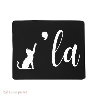 Retro Cat Comma La Kamala Harris For President 2024 Election Mousepad